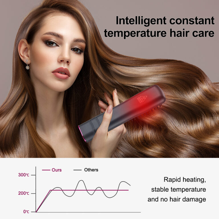 Hair Straightener Curler Comb